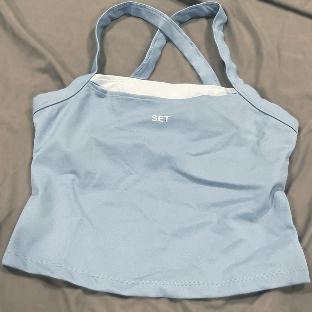 SET ACTIVE Blue Luxform Studio Tank Top